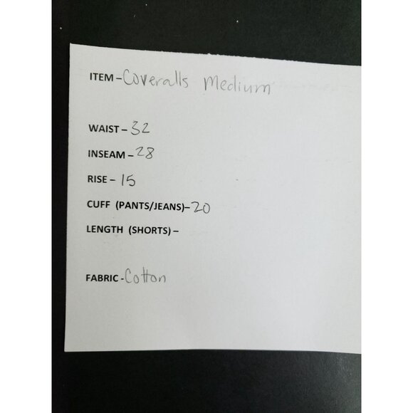 Vintage Green Mens Medium Cotton Twill Coveralls With Button Closure - Picture 10 of 11